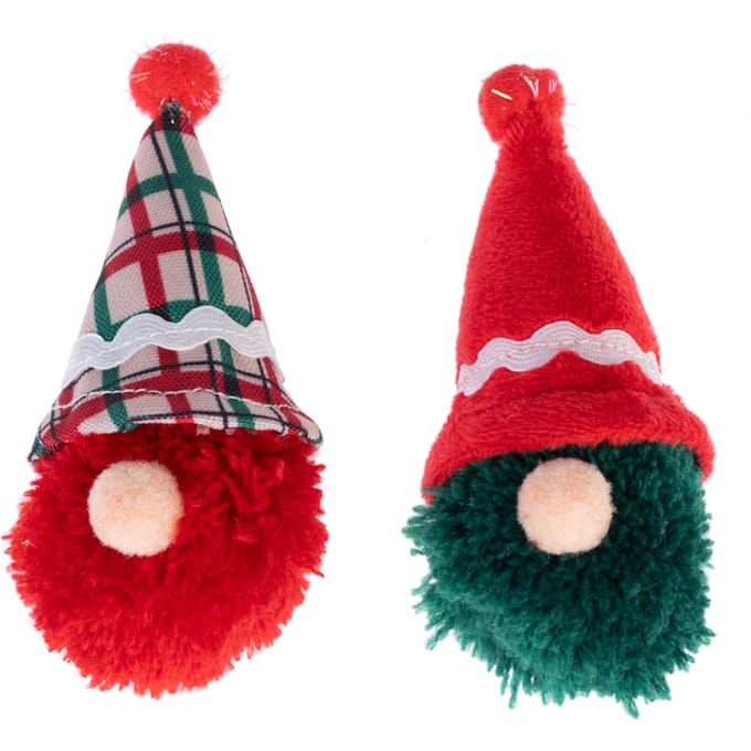 TIAKI kattenspeelset kerstelfjes 2-pack