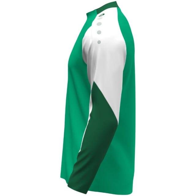 Jako Dynamic Longsleeve Kinderen - Groen / Wit / Donkergroen | Maat: 128