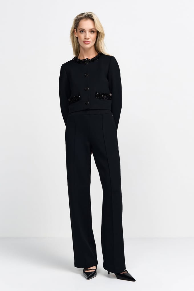 Rich & Royal Scuba Pants Black Taglia: 36 | Pantaloni da completo Outlet | Donna | Nero