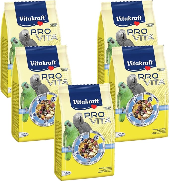Vitakraft Pro Vita Papegaai - Vogelvoer - 5 x 750 g