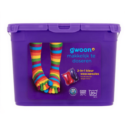 G'woon Color wascapsules doos 462 g