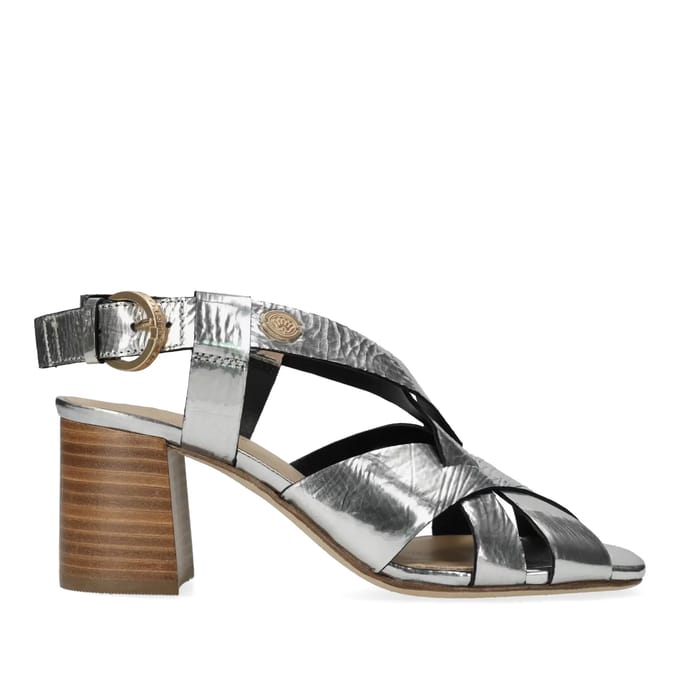 Fred De La Bretoniere - Giada Cross Sandaal Mirror Zilver - Maat 41