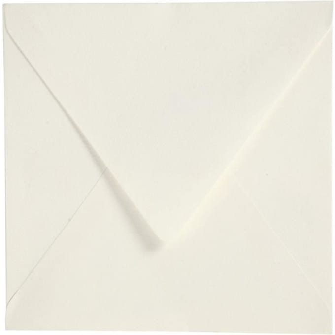 CC Envelopes, envelope size 16x16 cm, 120 g, off-white, 50 pc/ 1 pack