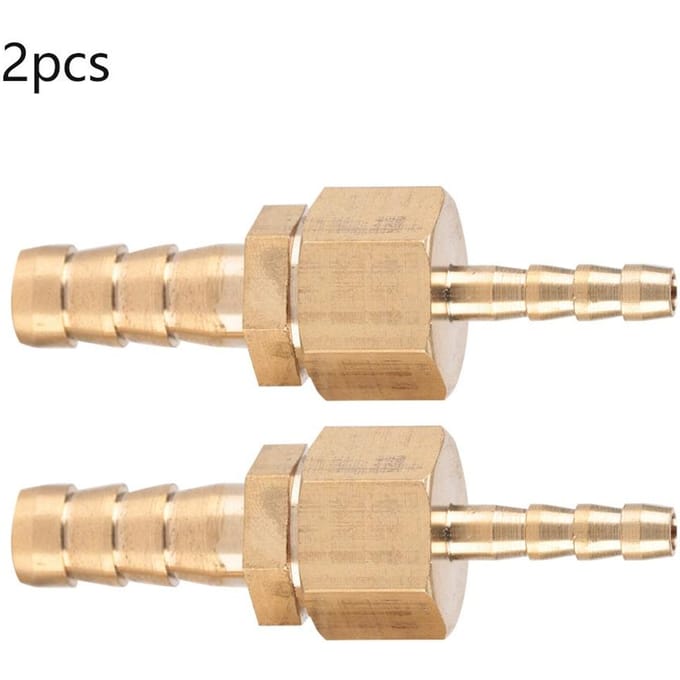 2 stuks 410 mm Messing Fitting Slangpilaar Verloopstuk Verloopstuk Stekker Connector beige