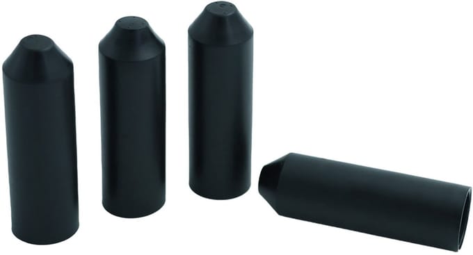 PRO-TIE® - Krimpkous Eindkap Einddop met Lijm 20-8.5 mm Zwart UV bestendig - PRO-TIE