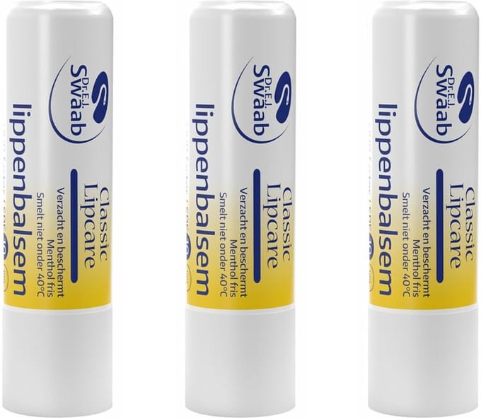 Dr. Swaab Lippenbalsem Classic Stick - 3 x 5 Gram