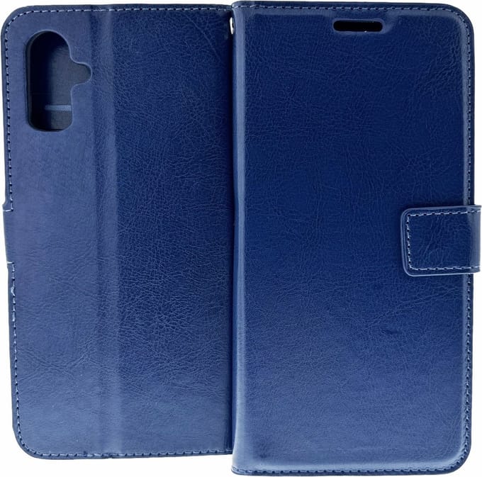 Bookcase Geschikt voor: Apple iPhone 16 - Blauw - portemonnee hoesje - ZT Accessoires