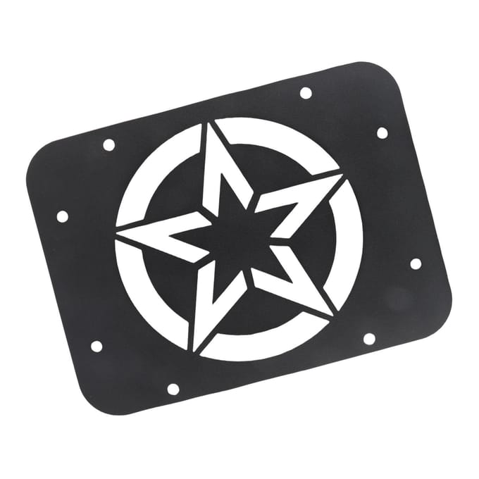 Achterklep Ventilatiekap Verwijderaar Opvulplaat Sterpatroon Past voor JK JKU 07‑17 black
