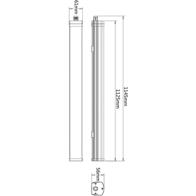 Deko-Light Vochtbestendige LED lamp Tri Proof Motion, 114,5 cm