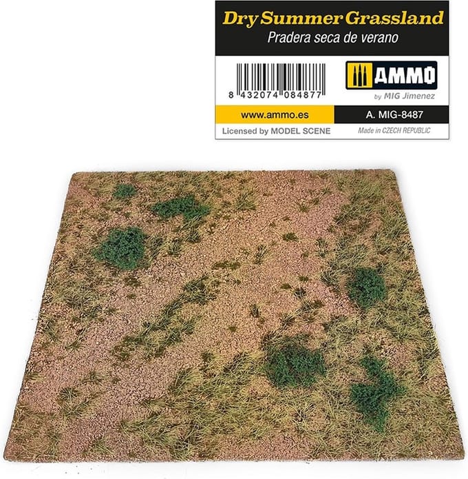 AMMO by Mig Jimenez Modelbouwdecoratie - MIG 8487 Dry Summer Grassland - Mat for Diorama Accessoires set