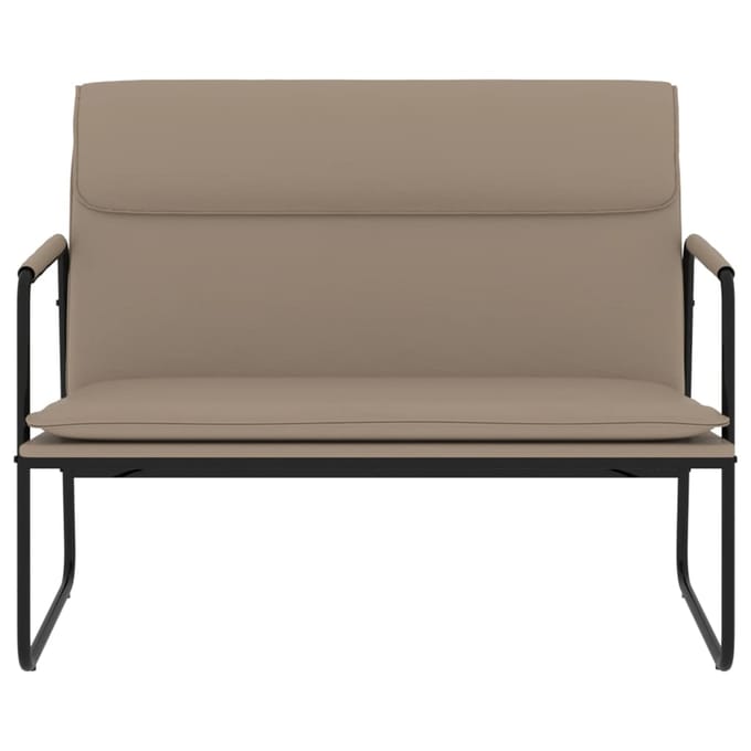 vidaXL - Bankje - 100x64x80 - cm - kunstleer - cappuccinokleurig