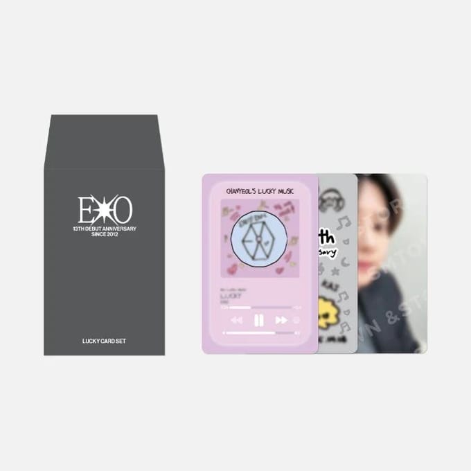 EXO - [13e anniversaire MD] CARTE CHANCEUSE Random white