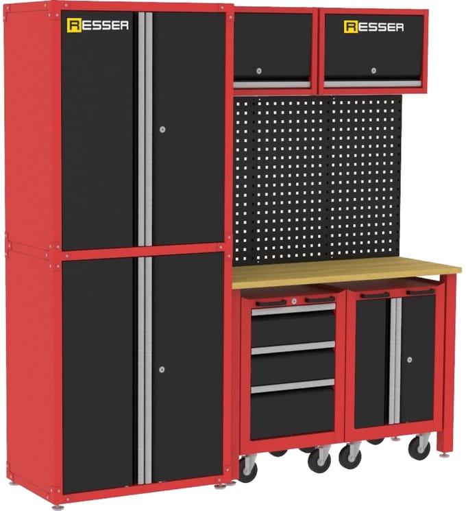 RESSER 13 Delige Modulair Werkplaatssysteem