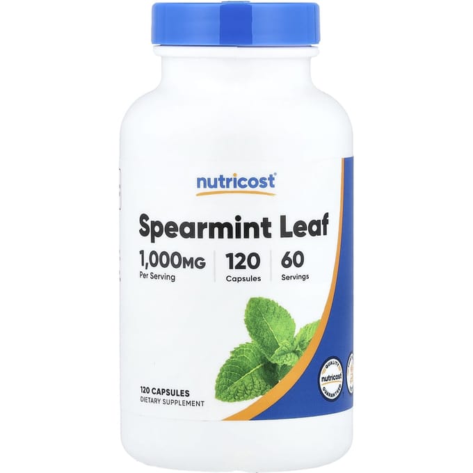 Nutricost, Feuille de menthe verte, 120 capsules (500 mg par capsule)
