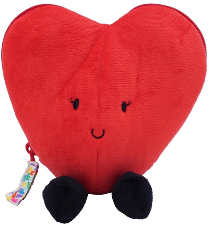Flipetz - 2-in-1 Knuffel - Hart / Bloem - 18 x 8 x 20 cm - Les Déglingos