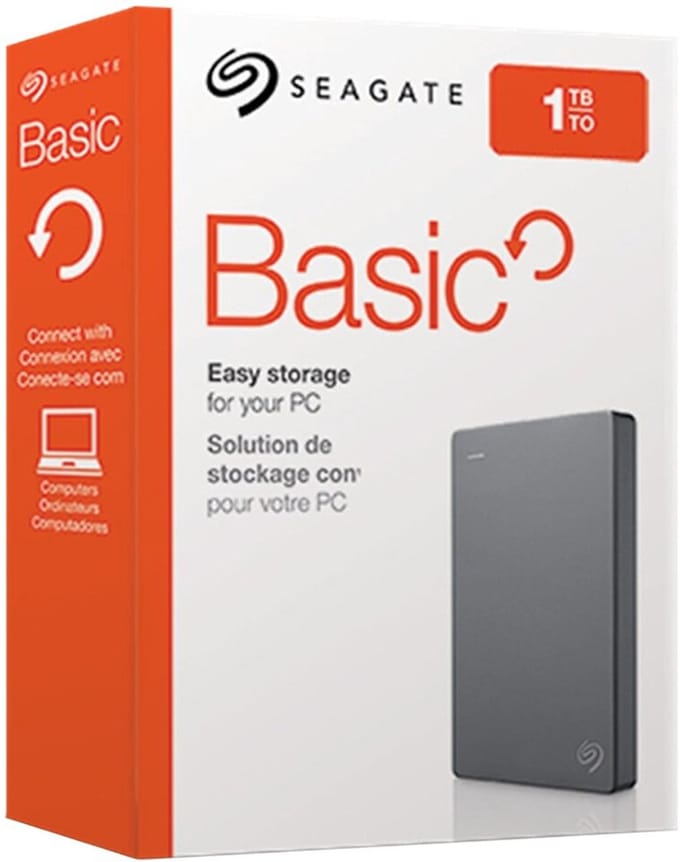 Seagate Basic STJL5000400 - 1TB - External Hard drive - Grey