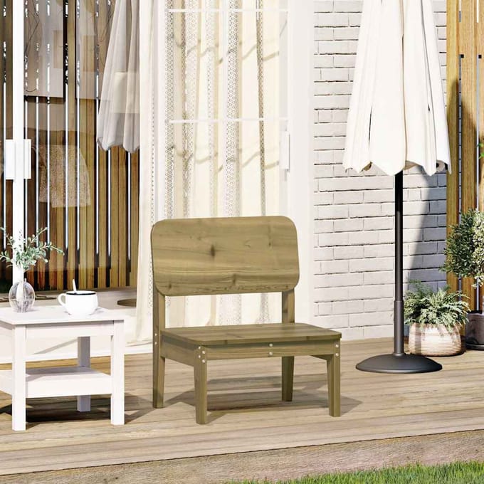 vidaXL - Tuinstoel - 60x52,5x72 - cm - geïmpregneerd - grenenhout