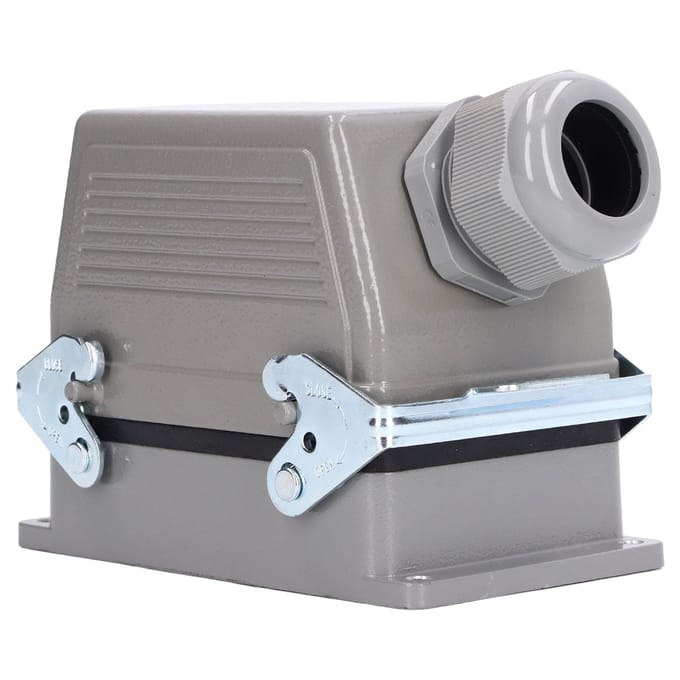 Connecteur Rectangulaire Robuste Alliage d'Aluminium Coulé Étanche Processus de Perçage 16A 500V