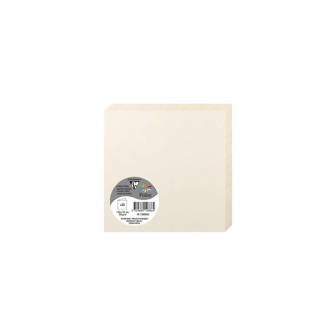 Parelmoeren dubbele kaart 135 mm van Clairefontaine