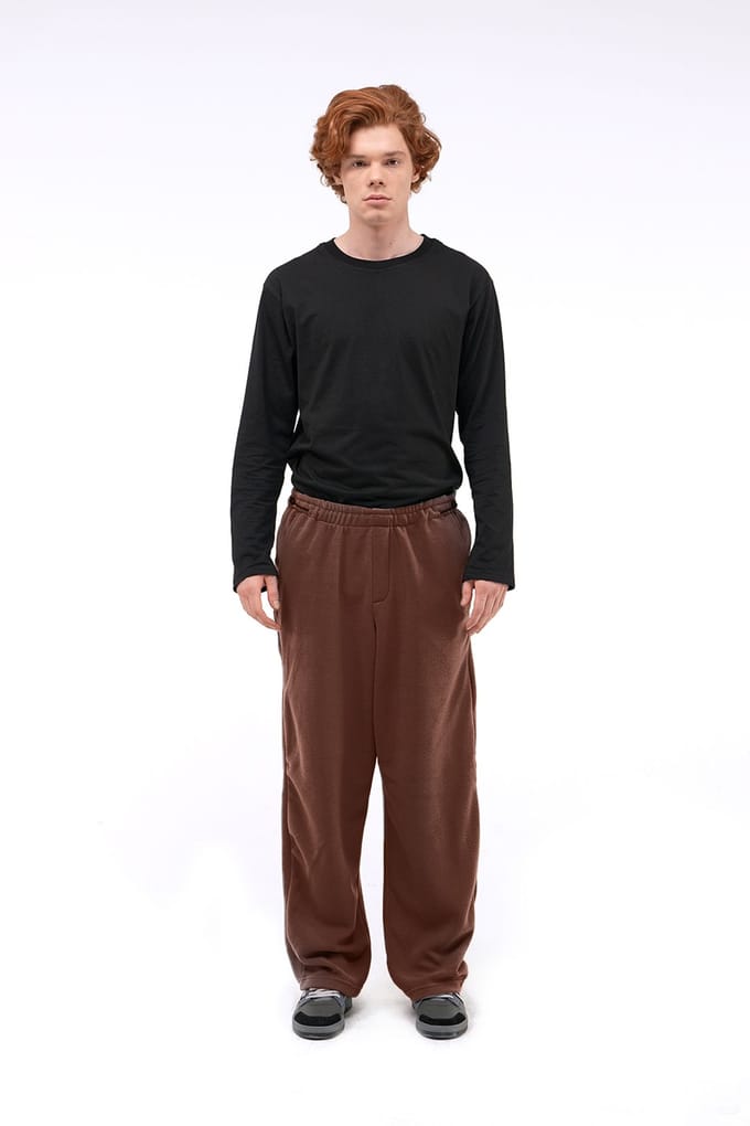 Heren Relaxed Fit Wijde Pijpen Instapbroek