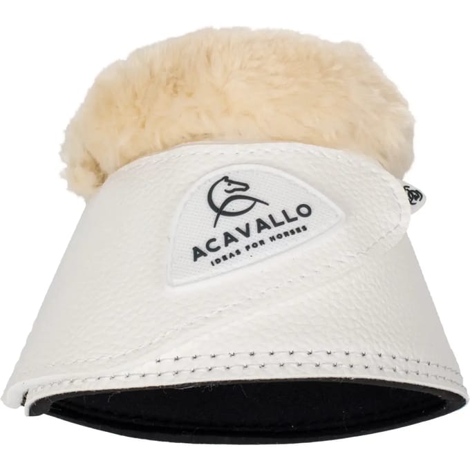 Paardenklokken met bont en klittenbandsluiting Acavallo