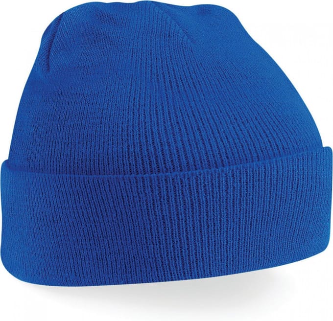 Gebreide muts polyester marineblauw