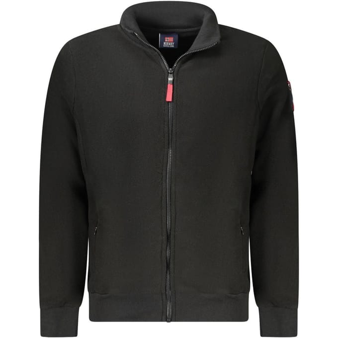 Noorwegen 1963 Zwarte Polyester Heren Sweatshirt