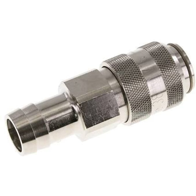 Vernikkeld Messing DN 15 Luchtkoppeling Snelkoppeling 25 mm Slangpilaar Double Shut-Off