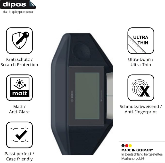 dipos – 2x Matte Beschermfolie geschikt voor Bosch Dicentis Wireless Discussion | Krasbestendige & antireflecterende Screenprotector Ultra-Thin