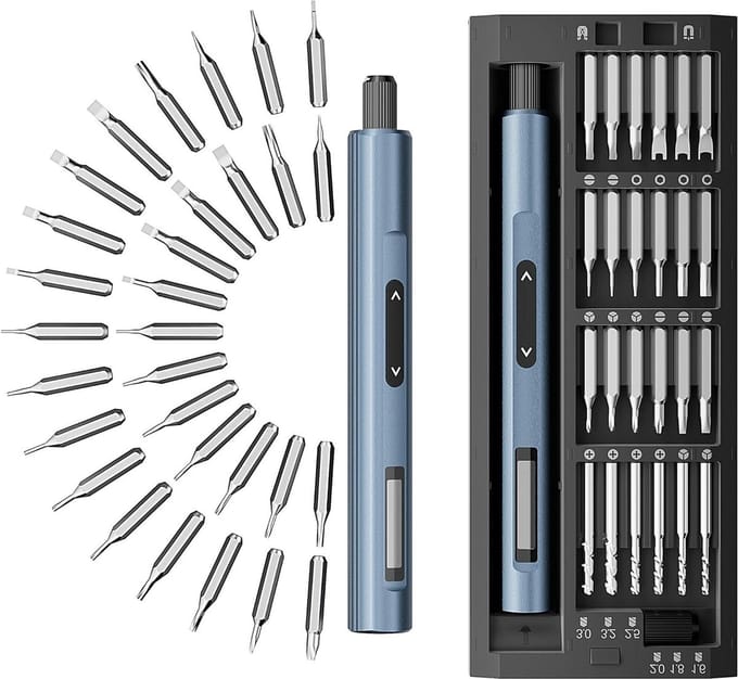 Precisie Elektrische Schroevendraaier Set 5-traps Draaimoment Draadloos Reparatiegereedschap - 53-in-1
