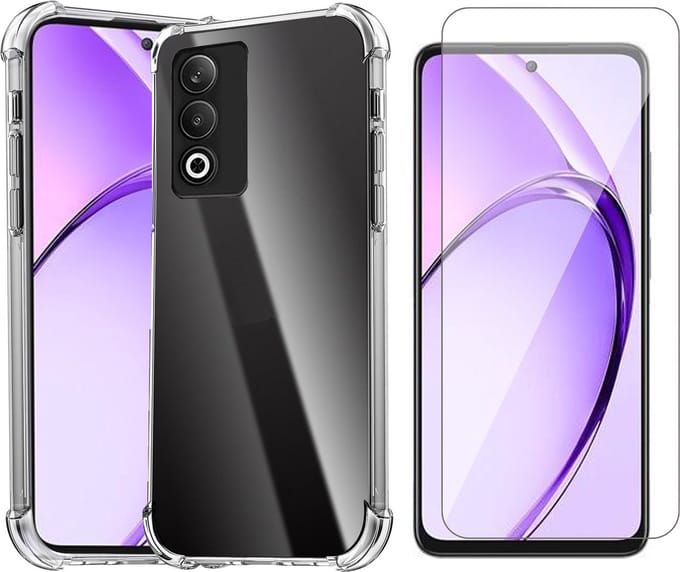 Hoesje geschikt voor Oppo A80 - Screenprotector Glas - Shockproof Transparant