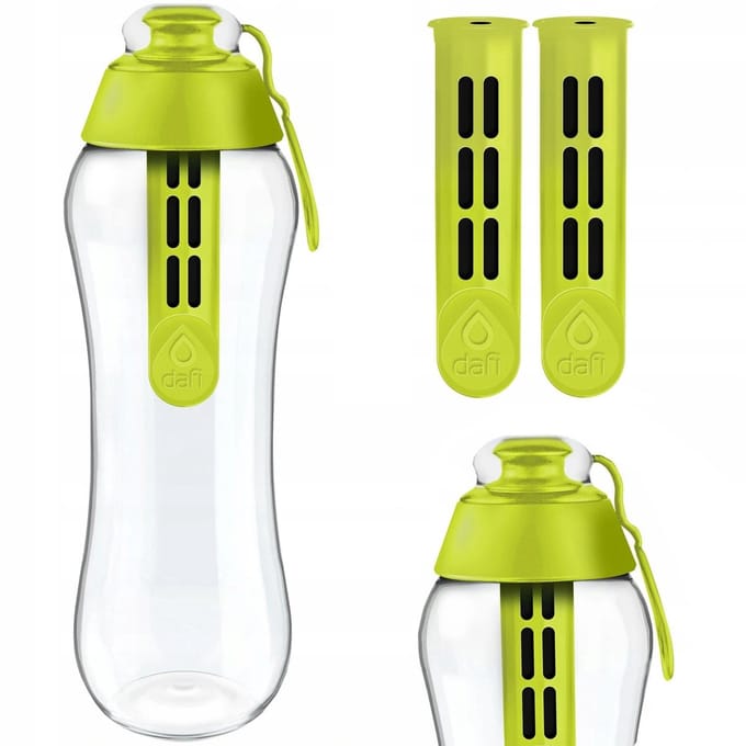 Dafi - Waterfilterfles - 0,7L - Limoen - Inclusief 2 Filters - BPA-vrij