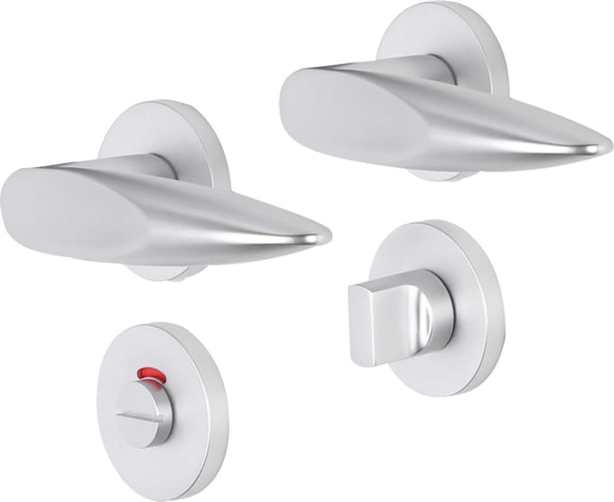 IMPRESSO SUTTON KRUK MET 2X ROZET WC ROND VERDEKT ALUMINIUM