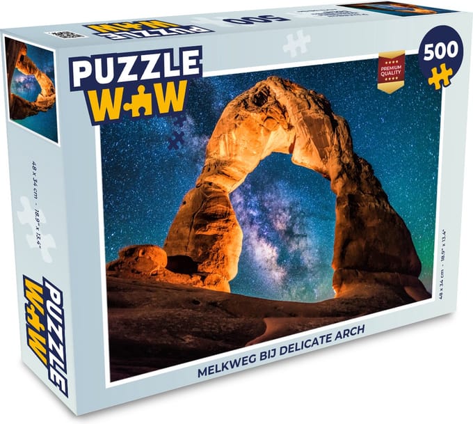Puzzel Melkweg bij Delicate Arch - Legpuzzel - Puzzel 500 stukjes
