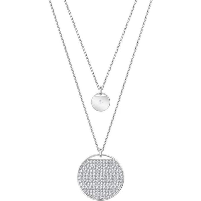 Swarovski Ginger Rond Ontwerp Kristal Ketting Dames ketting Wit 5389047 Box (Random Color) white