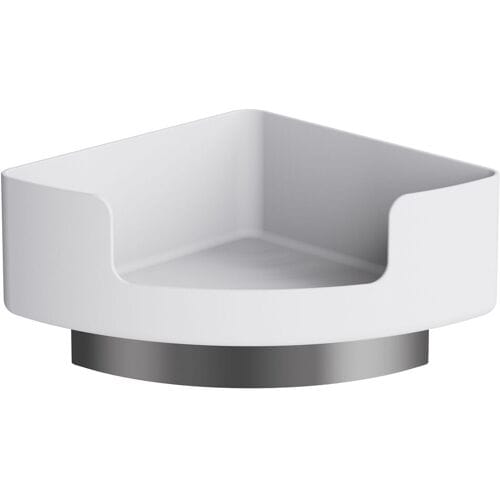 HEWI Series 802 LifeSystem corner shelf with wall bracket made of polyamide 802.03B220 98