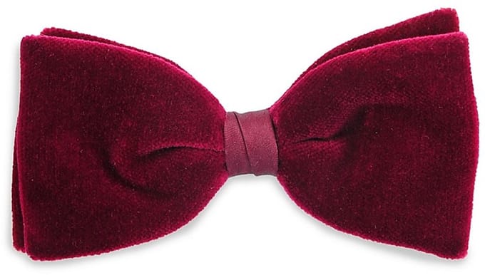 Sir Redman - Strikken - fluwelen strik bordeauxrood - bordeauxrood