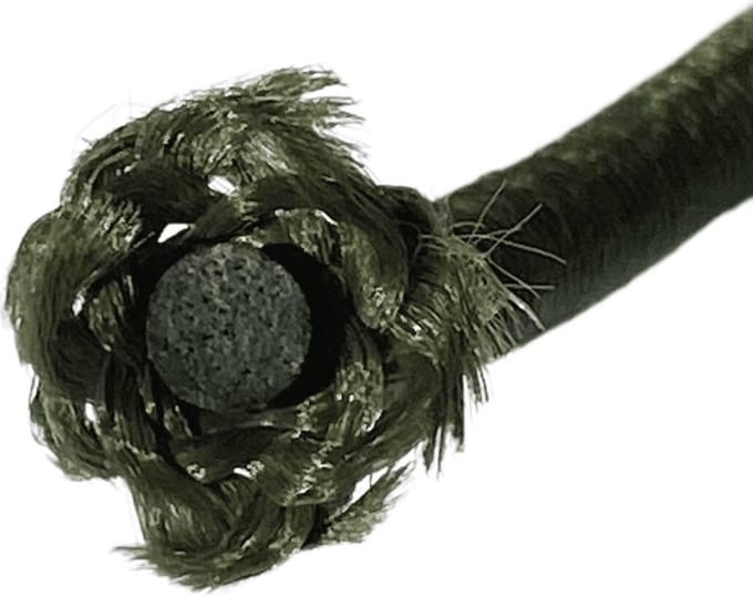 Elastisch Touw - 10mm - Camo groen - 100 meter op rol
