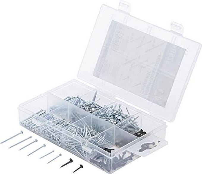Assortiment Draadnagels en Spijkers - 750-delig Handgereedschap