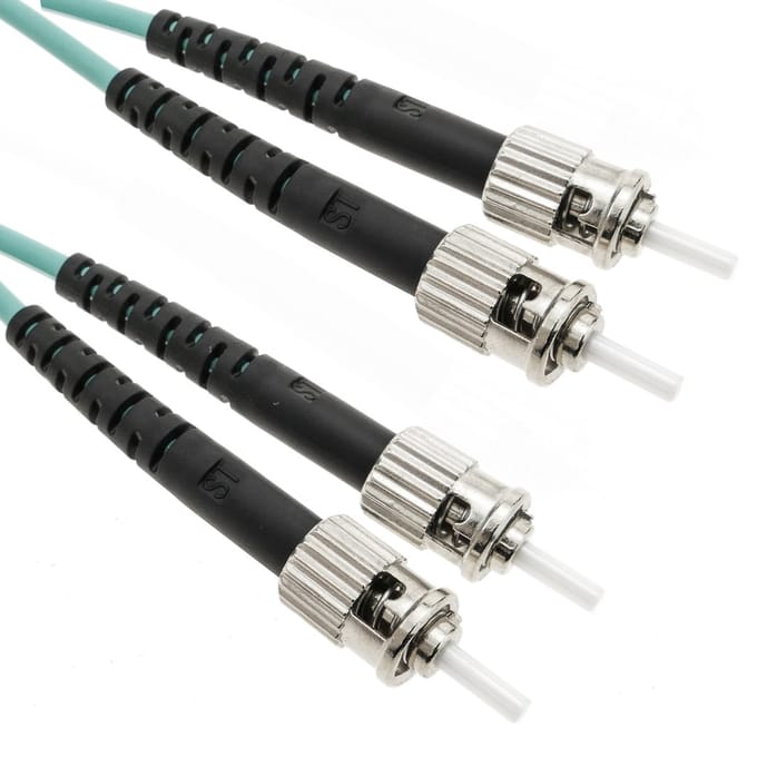 BeMatik - Multimode OM4 glasvezelkabel MMF duplex 50µm / 125µm ST-ST 3m