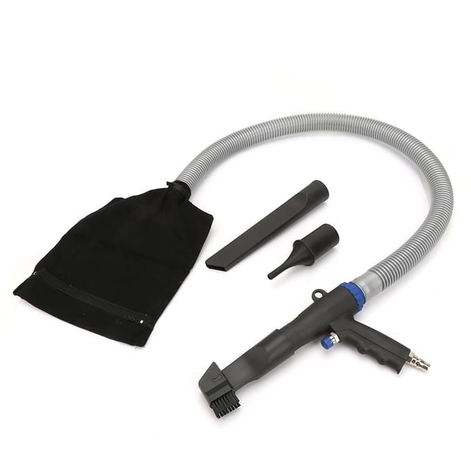 Hogedruk Luchtstofzuiger Compressor Blaas Zuigpistool Type Pneumatisch Reinigingsgereedschap black