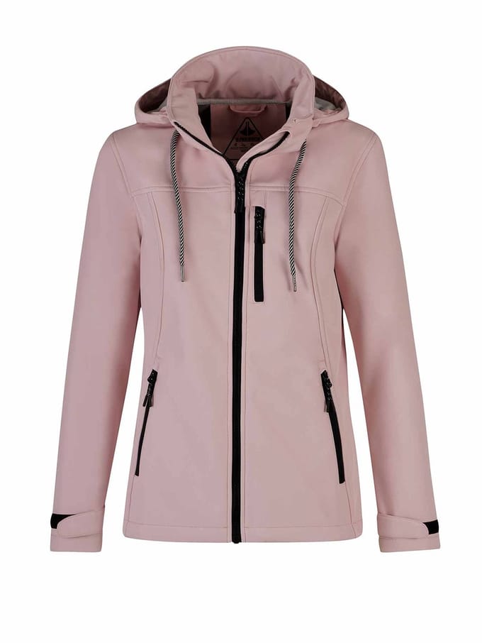 BJØRNSON Kaisa Softshell Tussenjas Dames - Winddicht - Maat 46 - Roze