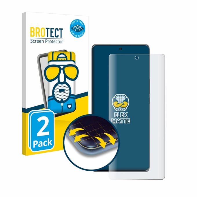 BROTECT - Screenprotector voor Honor Magic 5 Lite - Folie Beschermfolie matte volledig dekking 2 Stuks