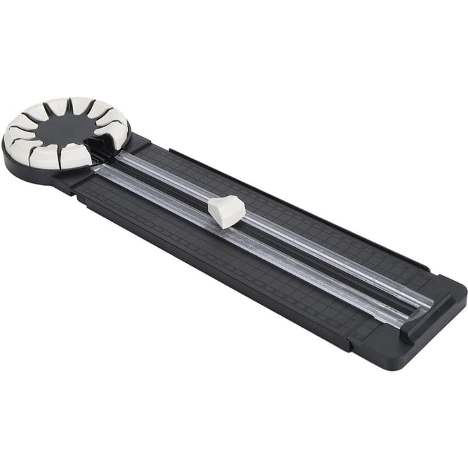 Papiersnijder 12 in 1 Multifunctioneel Gestippeld Rechte Golvende Lijnen Knutselpapier Snijder Scrapbooking Tool black