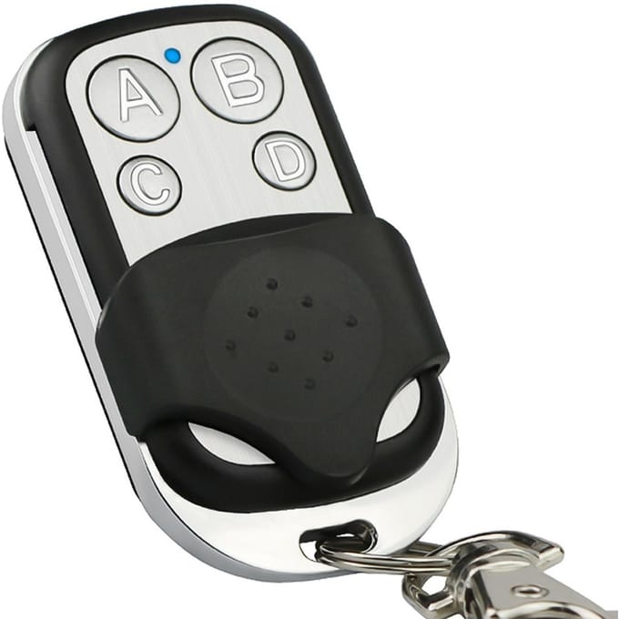 Copie télécommande métal Clone télécommandes 4 boutons clonage porte-clés Garage duplicateur 433MHz white