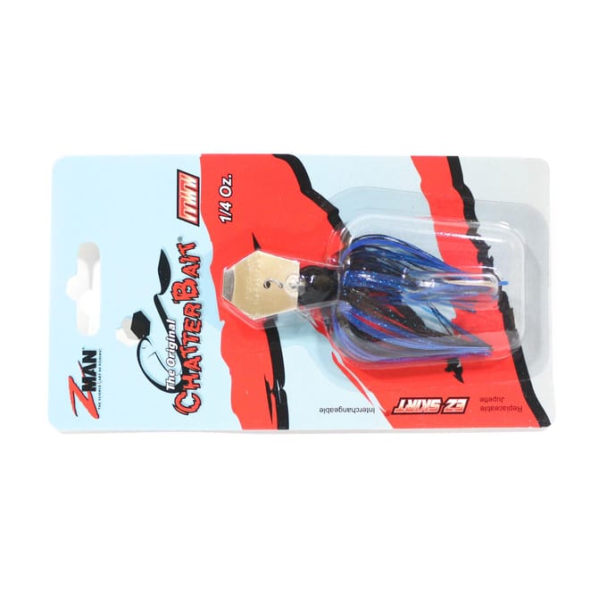 Zman Chatterbait Mini 1/4 oz Zinkend Kunstaas Zwart Blauw (0242)
