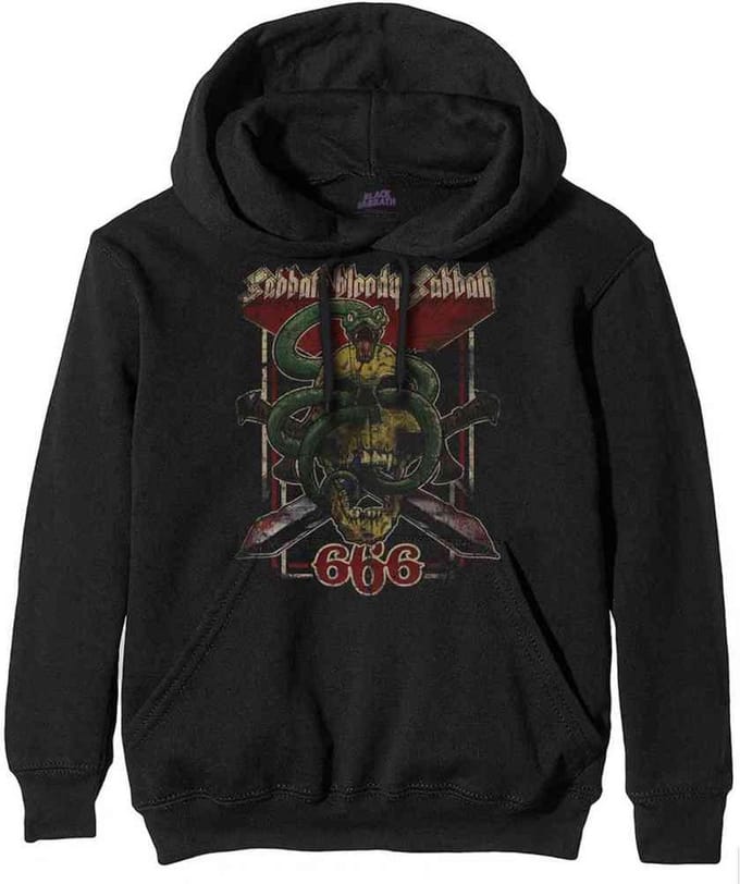Black Sabbath - Bloody Sabbath 666 Hoodie/trui - S - Zwart