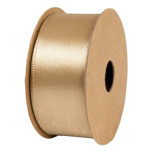 Stewo satijnen cadeaulint, formaat 25 mm. x 4 m., kleur licht bruin