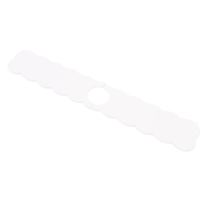 Tapis d'Évier de Cuisine en Diatomite Absorbant l'Eau à Séchage Rapide Plateau d'Évier pour Comptoir de Salle de Bain blanc