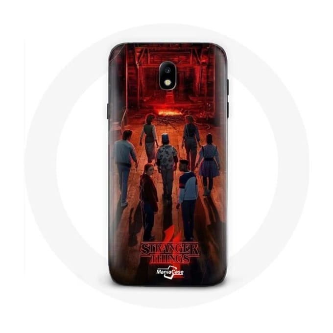 Coque pour Samsung Galaxy S5 Stranger Things Affiche Equipages Fan Art Saison 4